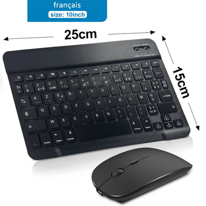 10 Inch Rechargeable Bluetooth Wireless Keyboard