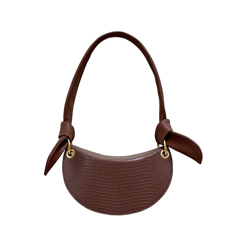 One-Shoulder-Achseltasche Damentasche All-Match-Halbmondtasche 