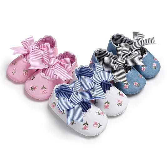 Chaussures princesse pour bébé - chaussures pour tout-petits à fond souple