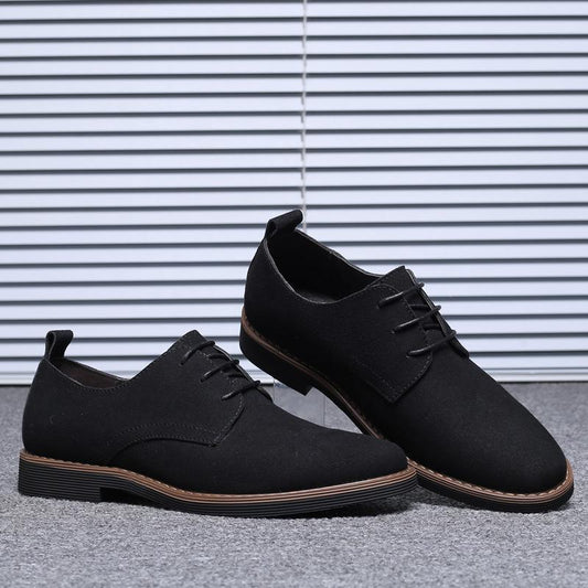 Chaussures en cuir suédé grande taille pour hommes