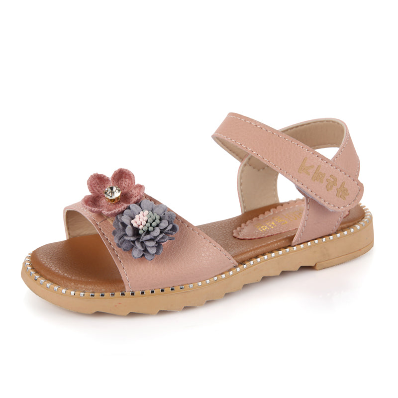 Sandales Plates Enfant - Chaussures Princesse à Boucle