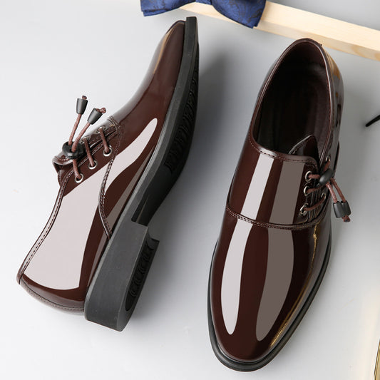 Chaussures d'affaires en cuir à lacets pour hommes