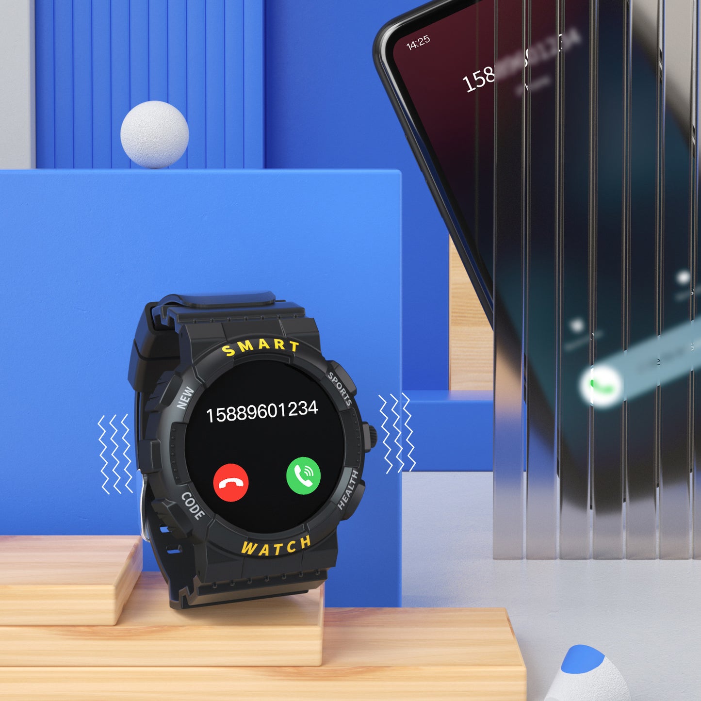 Bluetooth-Multifunktions-Smartwatch für Herren