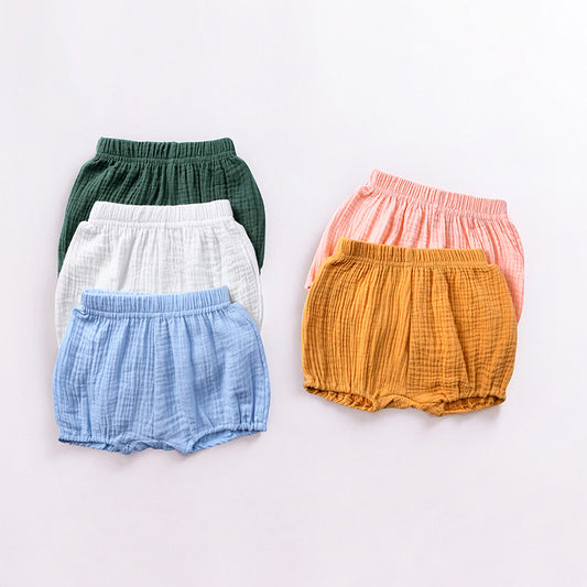 Vêtements pour enfants-bébé couleur bonbon pain gros short PP pantalons pour nourrissons