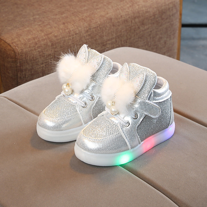 Chaussures lumineuses pour enfants à éclairage LED