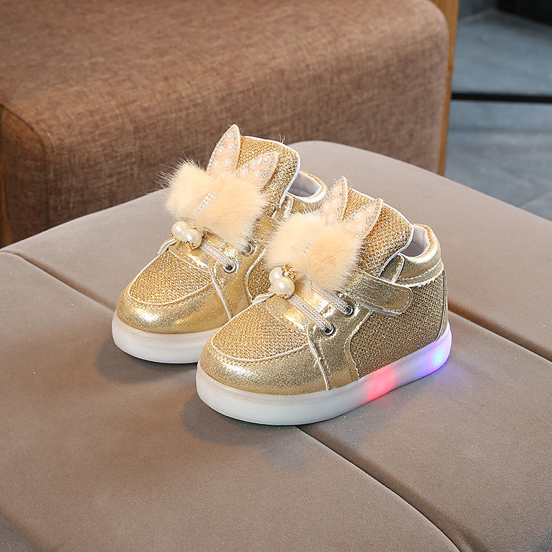 Chaussures lumineuses pour enfants à éclairage LED