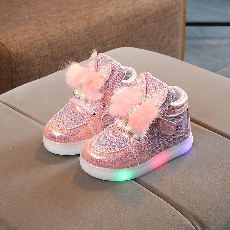 Chaussures lumineuses pour enfants à éclairage LED