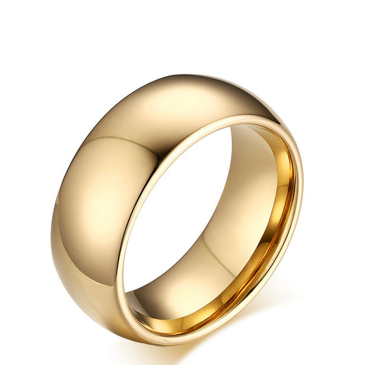 Unisex Classical Gold Color Ring
