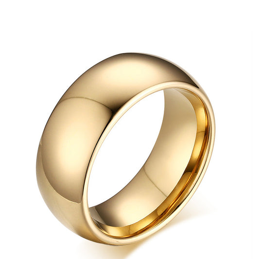 Unisex-Ring in klassischer Goldfarbe