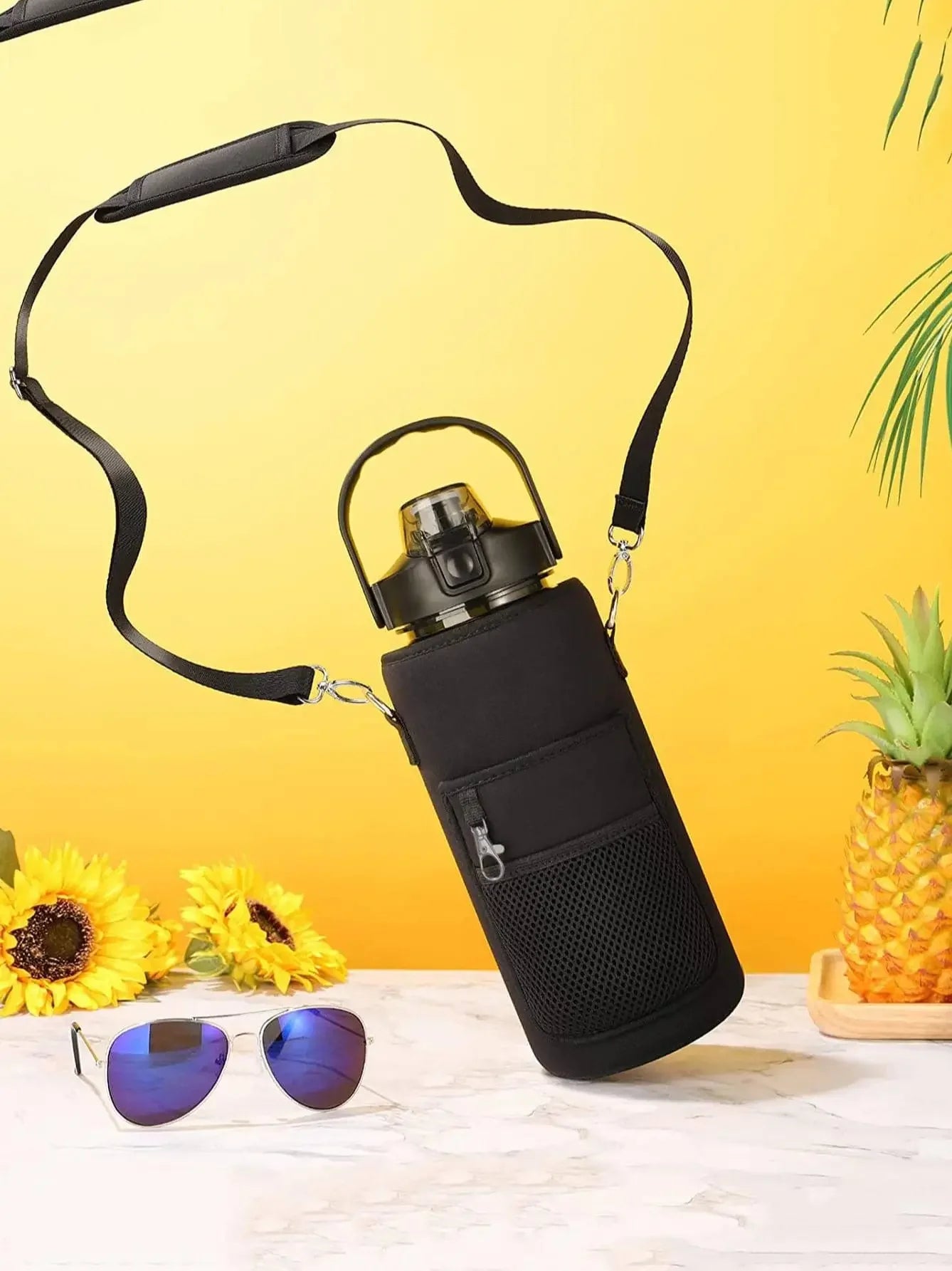 1PC Cover Bag Pouch Shoulder Strap Bottle