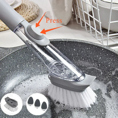 2-in-1 Long Handle Kitchen Sponge Dispenser