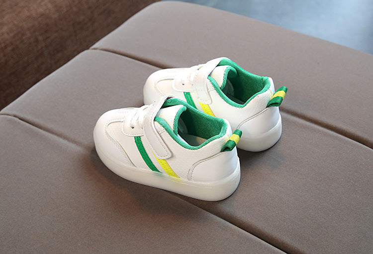 Baby shoes  - White LED Sneakers Shoes