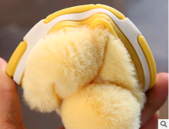 Chaussons bébé - petits chaussons en coton jaune canard