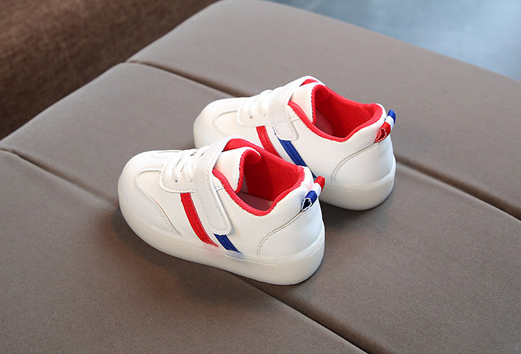 Baby shoes  - White LED Sneakers Shoes