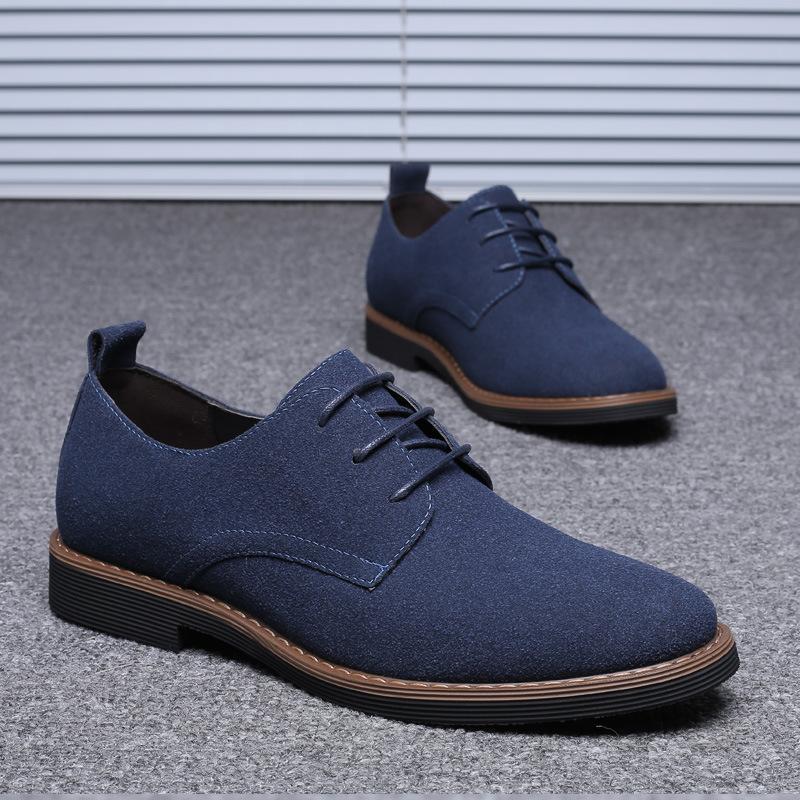 Chaussures en cuir suédé grande taille pour hommes