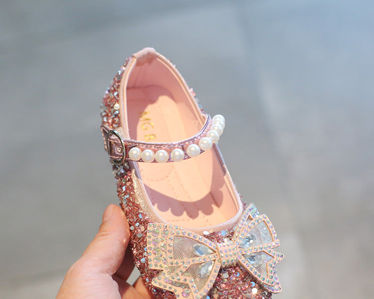 Chaussures princesse à nœud papillon pour filles