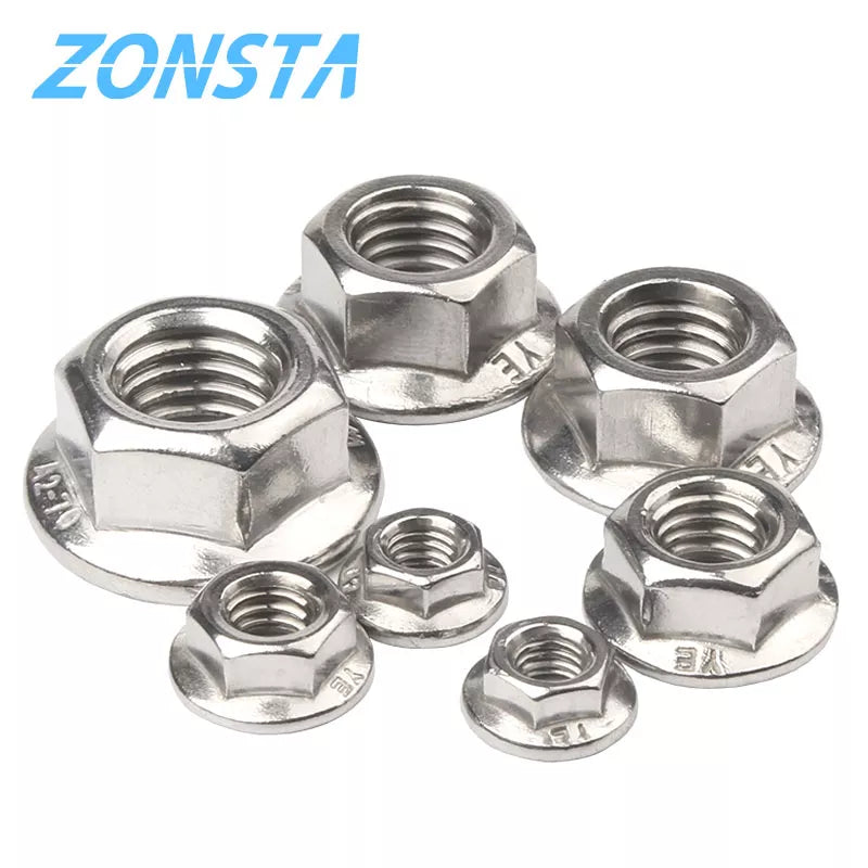 304 Stainless Steel Hexagon Flange Locknuts