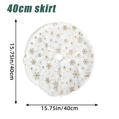 38/40cm Foot Carpet Skirts - Christmas Tree Rug
