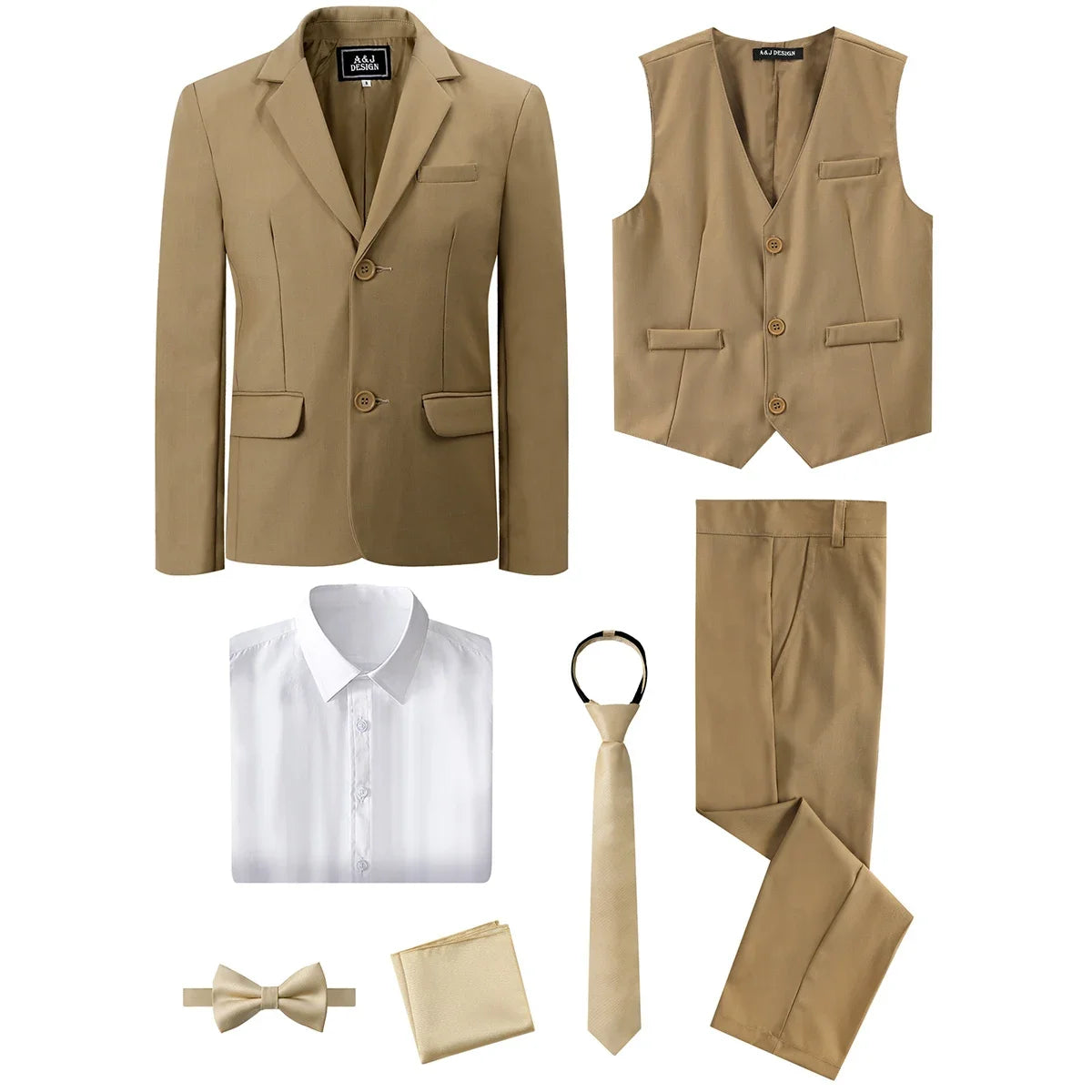 3PCS Kids Wedding Outfits Set