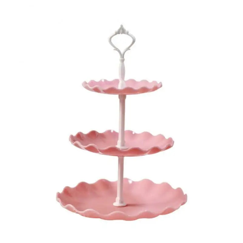 3 Tier Cake & Fruit Plate Table Decor Stand