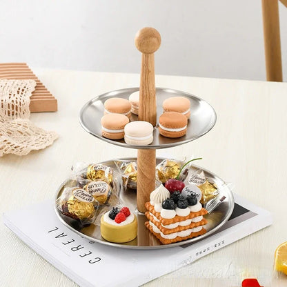 3 tier cake stand glass
