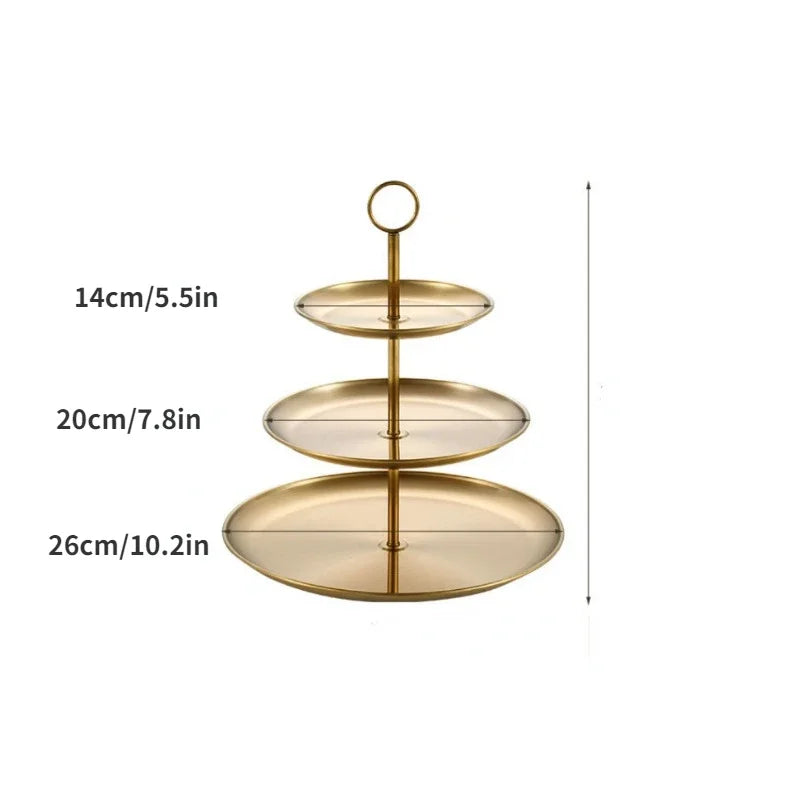 3 tier cake stand glass
