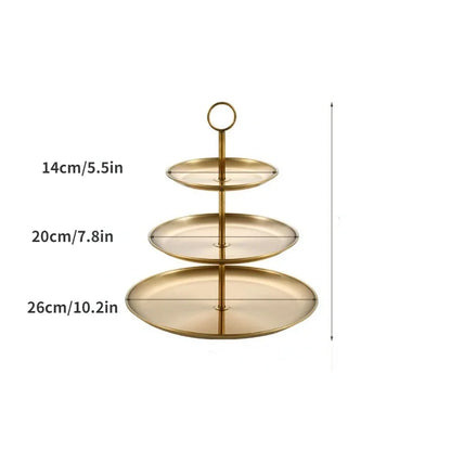 3 tier cake stand glass

