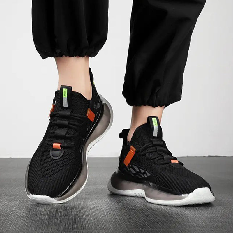 Mesh Lace Up Running Men Sneakers