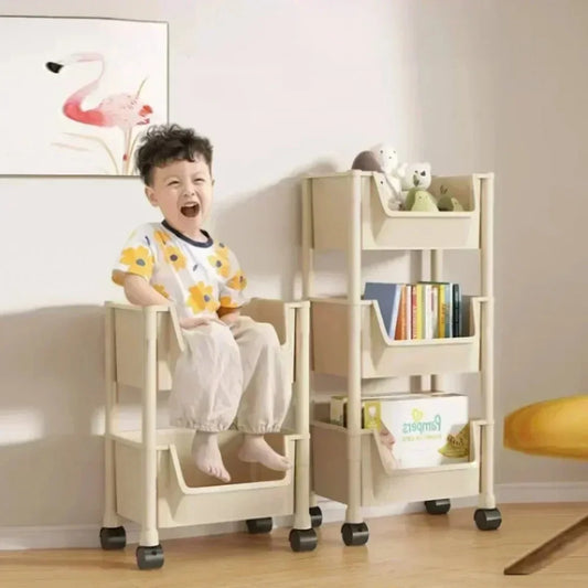 5-Tier Narrow Living Room Bookshelf Organizer