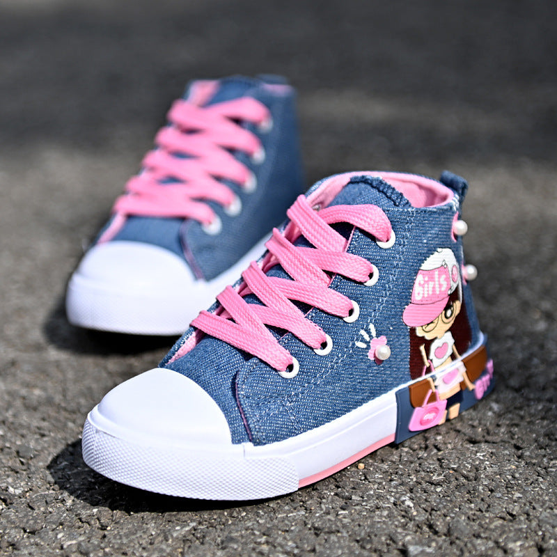 Chaussures pour enfants Baskets en toile pour filles