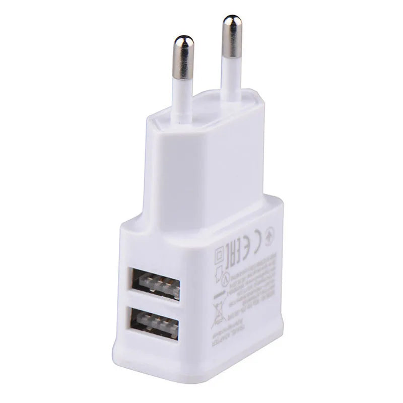 5V Portable Dual USB Power Adapter - Mobile Phone Charger