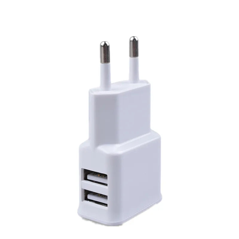 5V Portable Dual USB Power Adapter - Mobile Phone Charger