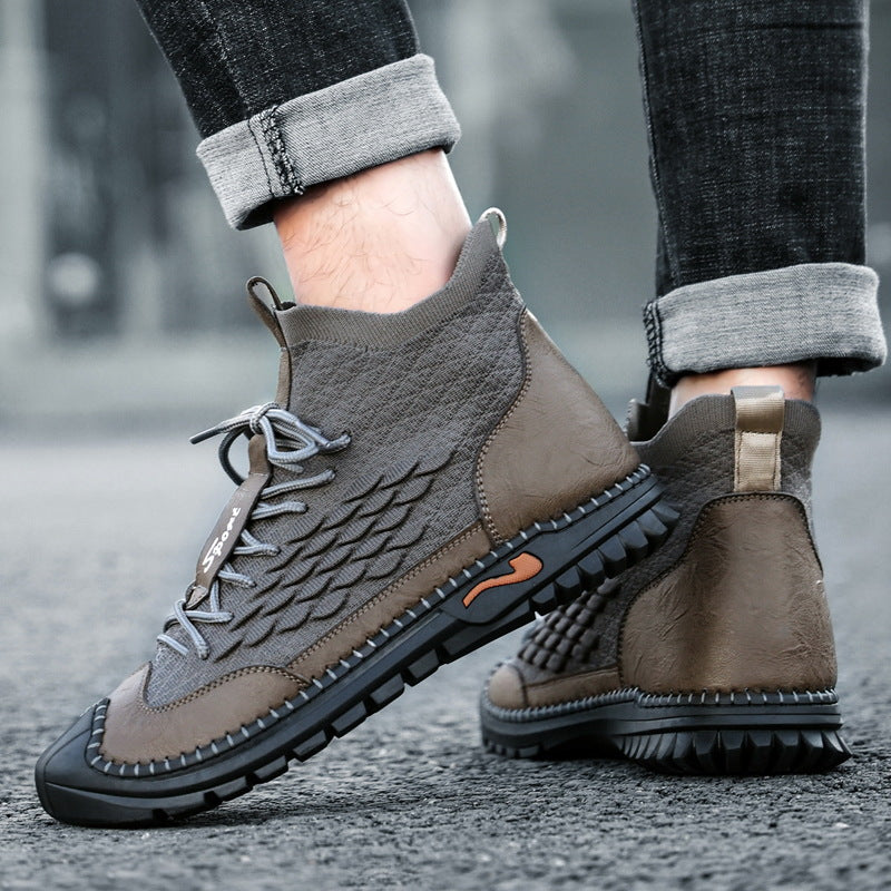 Men's Sewing Outdoor Driving & Hiking Shoes