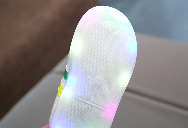 Baby shoes  - White LED Sneakers Shoes