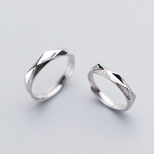 S925 Silver Couple Rings