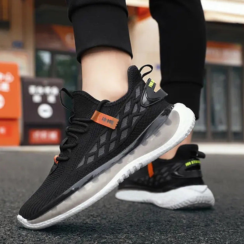 Mesh Lace Up Running Men Sneakers