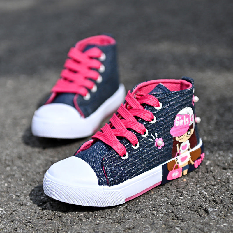 Chaussures pour enfants Baskets en toile pour filles