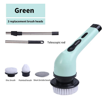 9-in-1 Electric Cleaning Brush - Kitchen Bathroom Gadgets