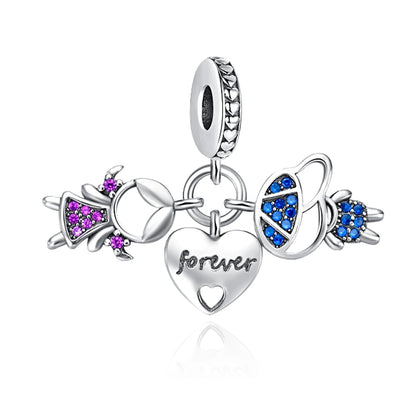 925 Sterling Silver Heart Shape Bracelets