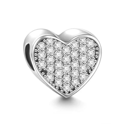 925 Sterling Silver Heart Shape Bracelets