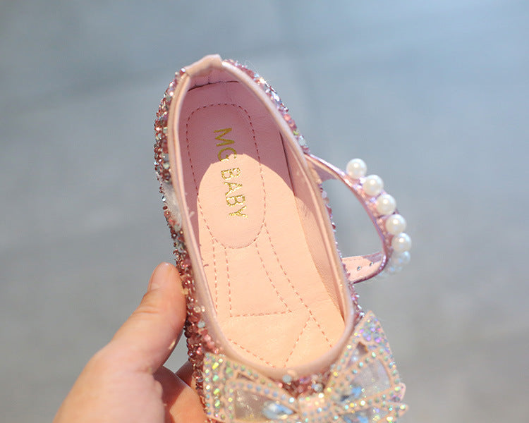 Chaussures princesse à nœud papillon pour filles