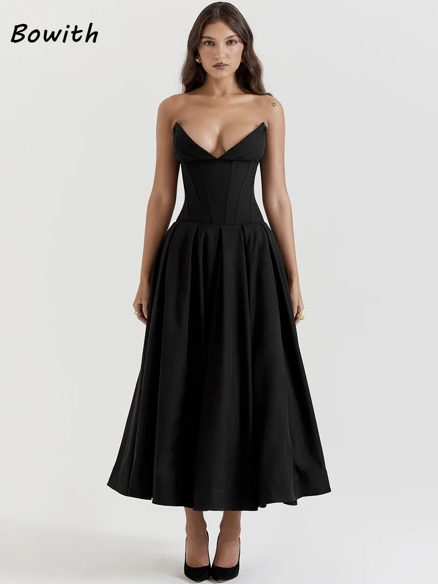 Elegantes ärmelloses Abendkleid von Bowith