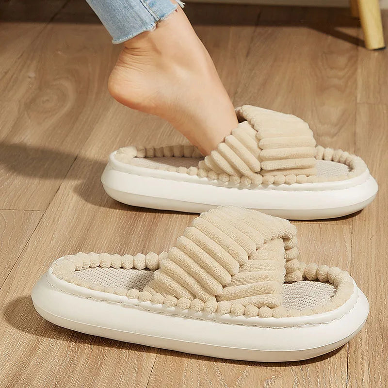 EVA Platform Slippers with Memory Foam