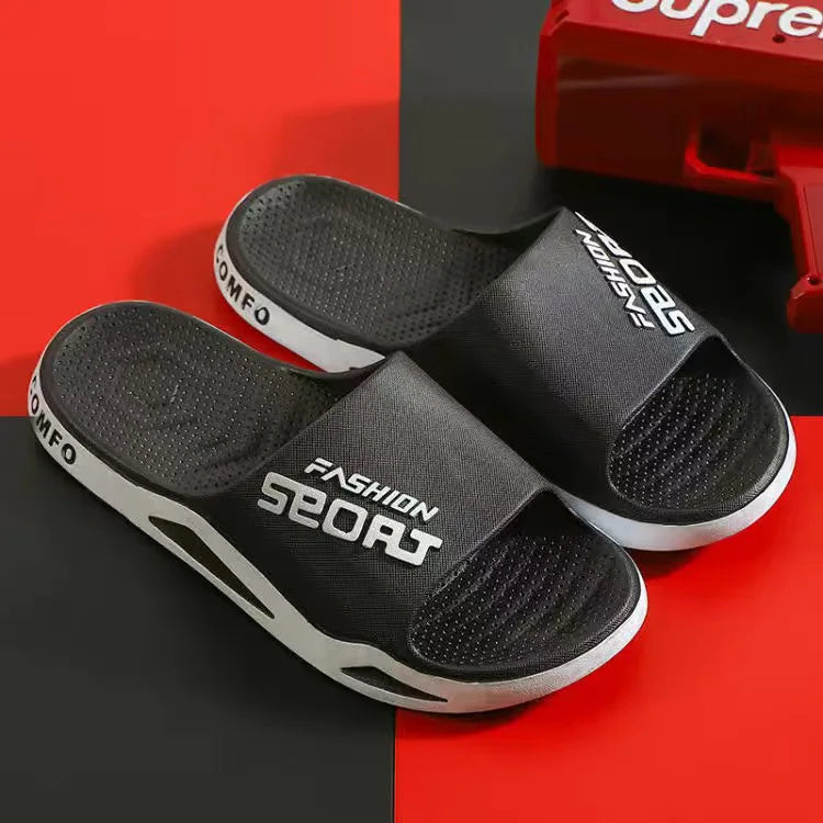 Rutschfeste Badezimmer-Slipper. Trendige Flip-Flops