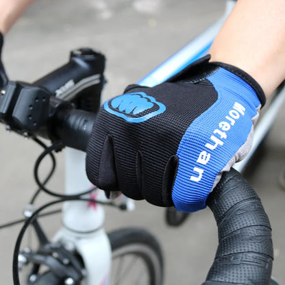 Rutschfeste Fahrradhandschuhe mit Vollfinger, 5 mm gepolstert