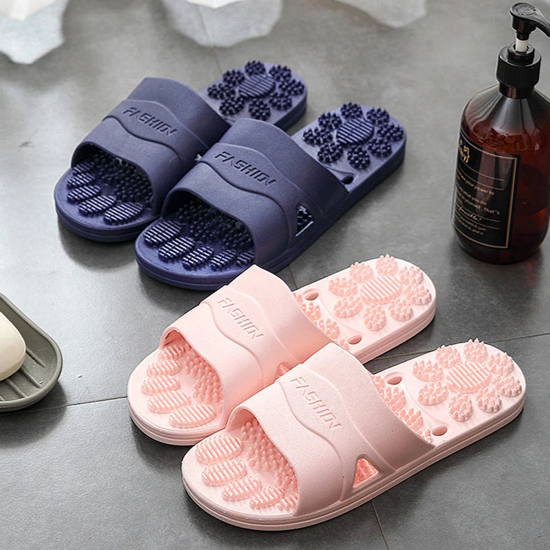 Quick-dry Massage Sole Bathroom Slippers