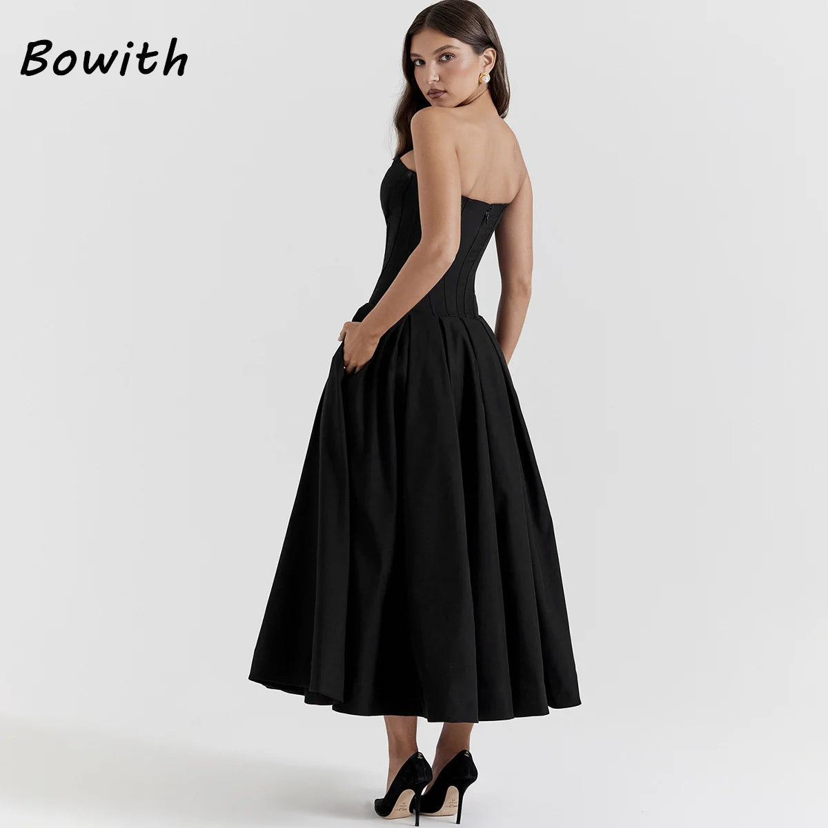 Elegantes ärmelloses Abendkleid von Bowith