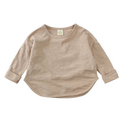 Baby O-Neck Long Sleeves Cotton Tees