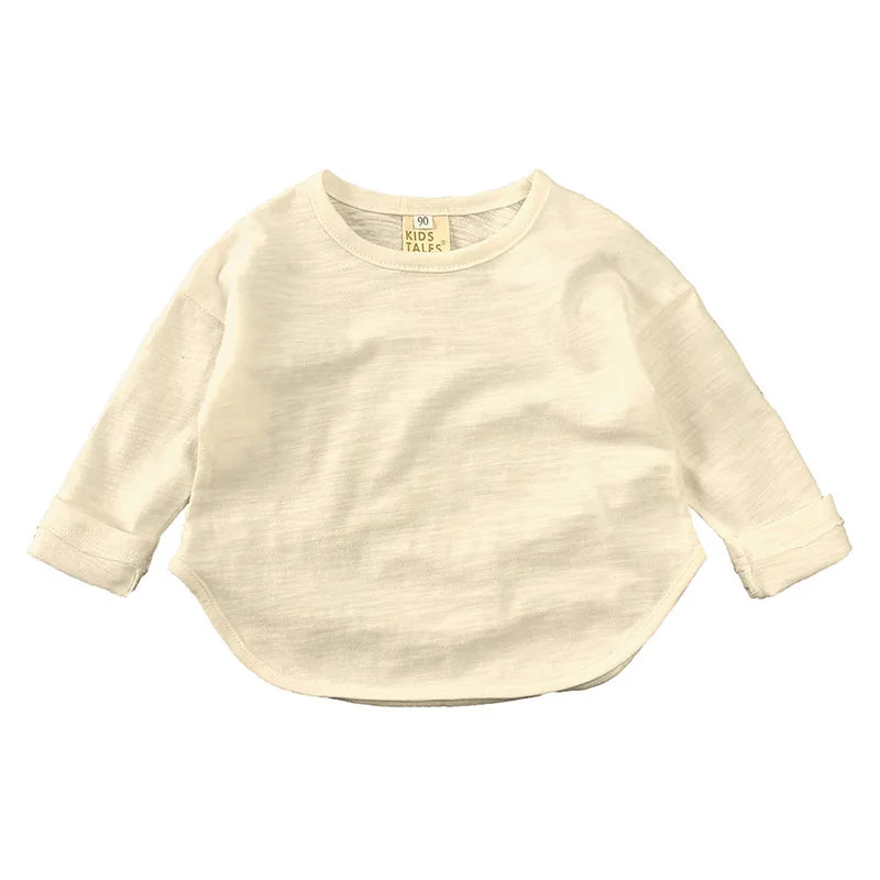 Baby O-Neck Long Sleeves Cotton Tees