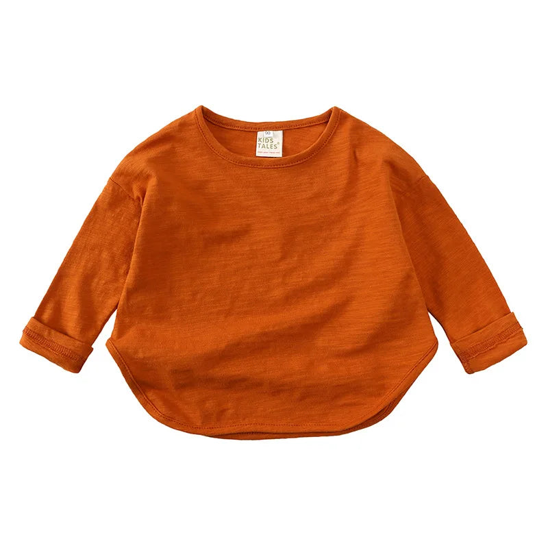 Baby O-Neck Long Sleeves Cotton Tees